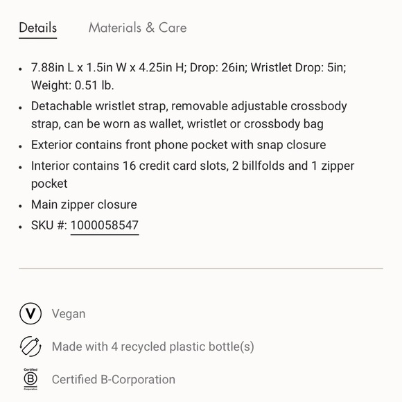 Sakroots | Navy Smart Phone Crossbody/Wallet/Wristlet - Picture 14 of 16